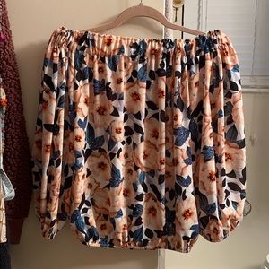Philosophy off the shoulder floral top